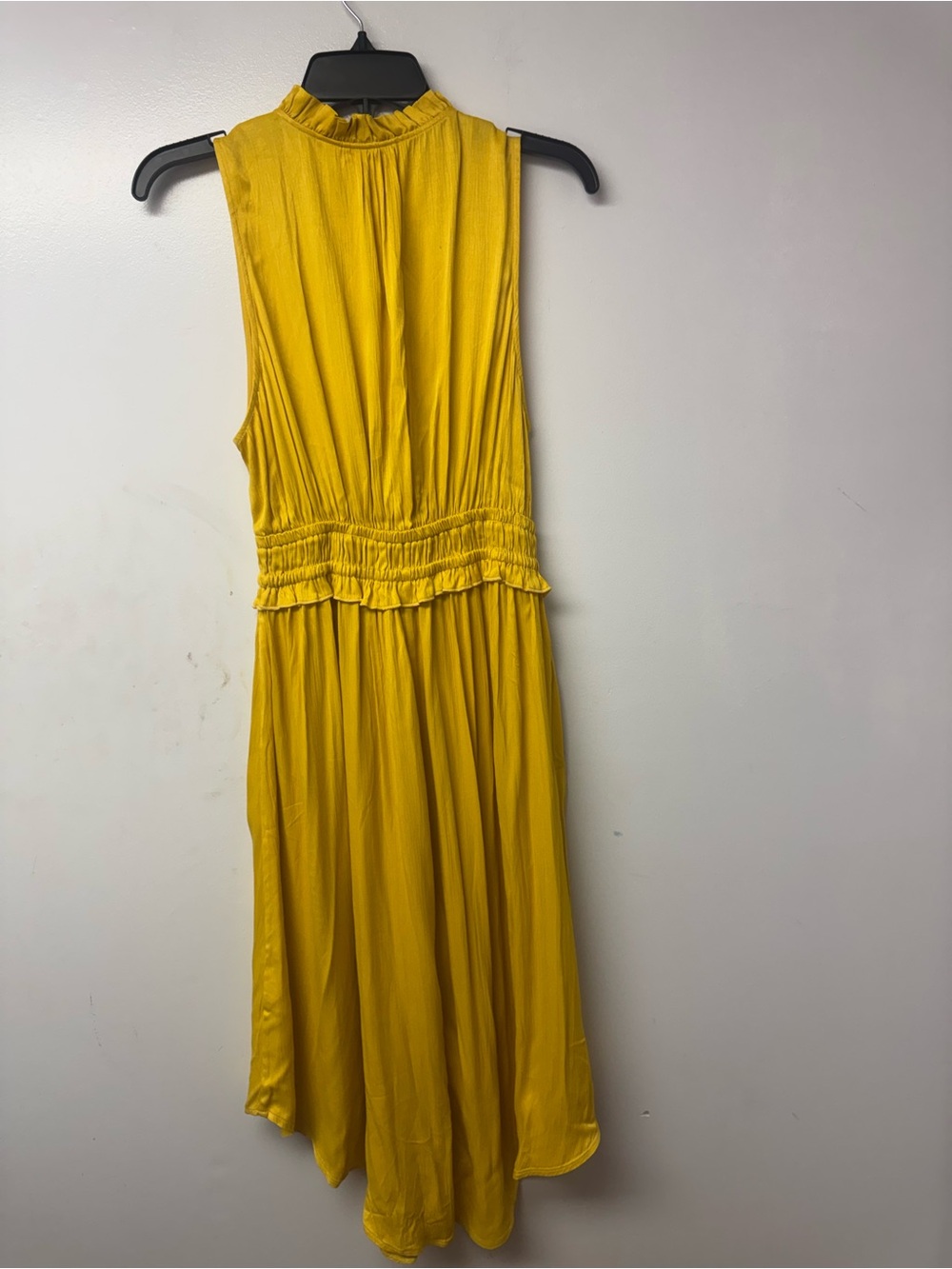 Anthropologie Maeve La Habana Dress M Yellow Ruffle Sleeveless Euro Summer Boho - Picture 5 of 11